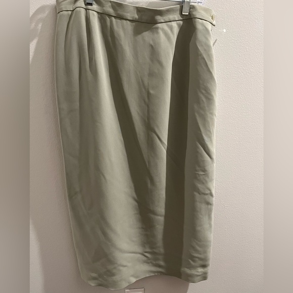⭐️ NWT - Vintage Rena Rowan Suit Skirt - Light pastel green - Size 14 - Picture 8 of 8